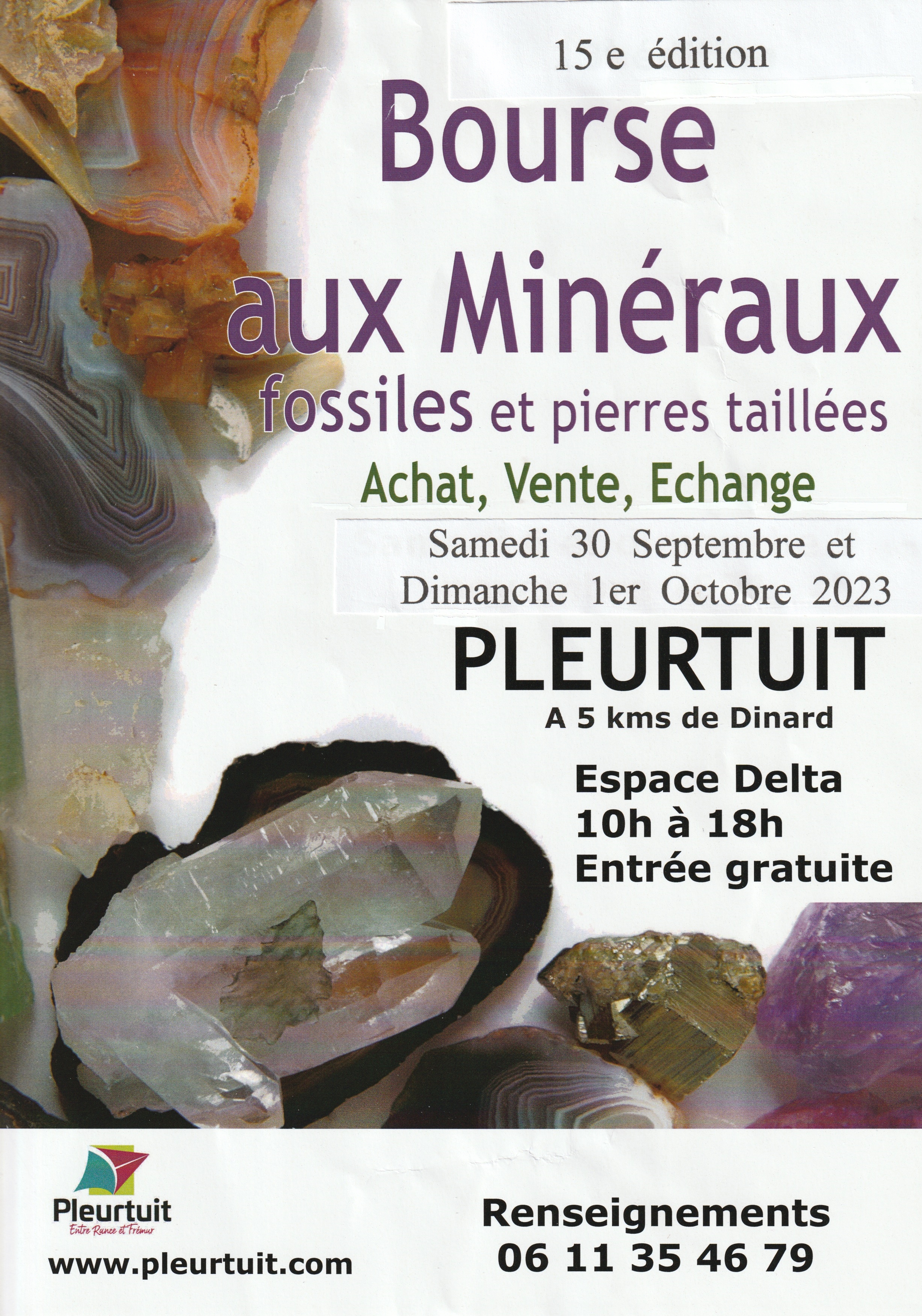15e bourse Minéraux et Fossiles - Pleurtuit proche Dinard (35)