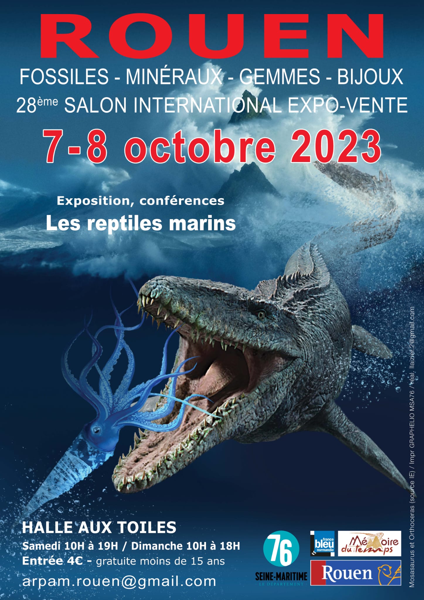 28éme Salon International de Rouen Fossiles, Minéraux, Gemmes & Bijoux