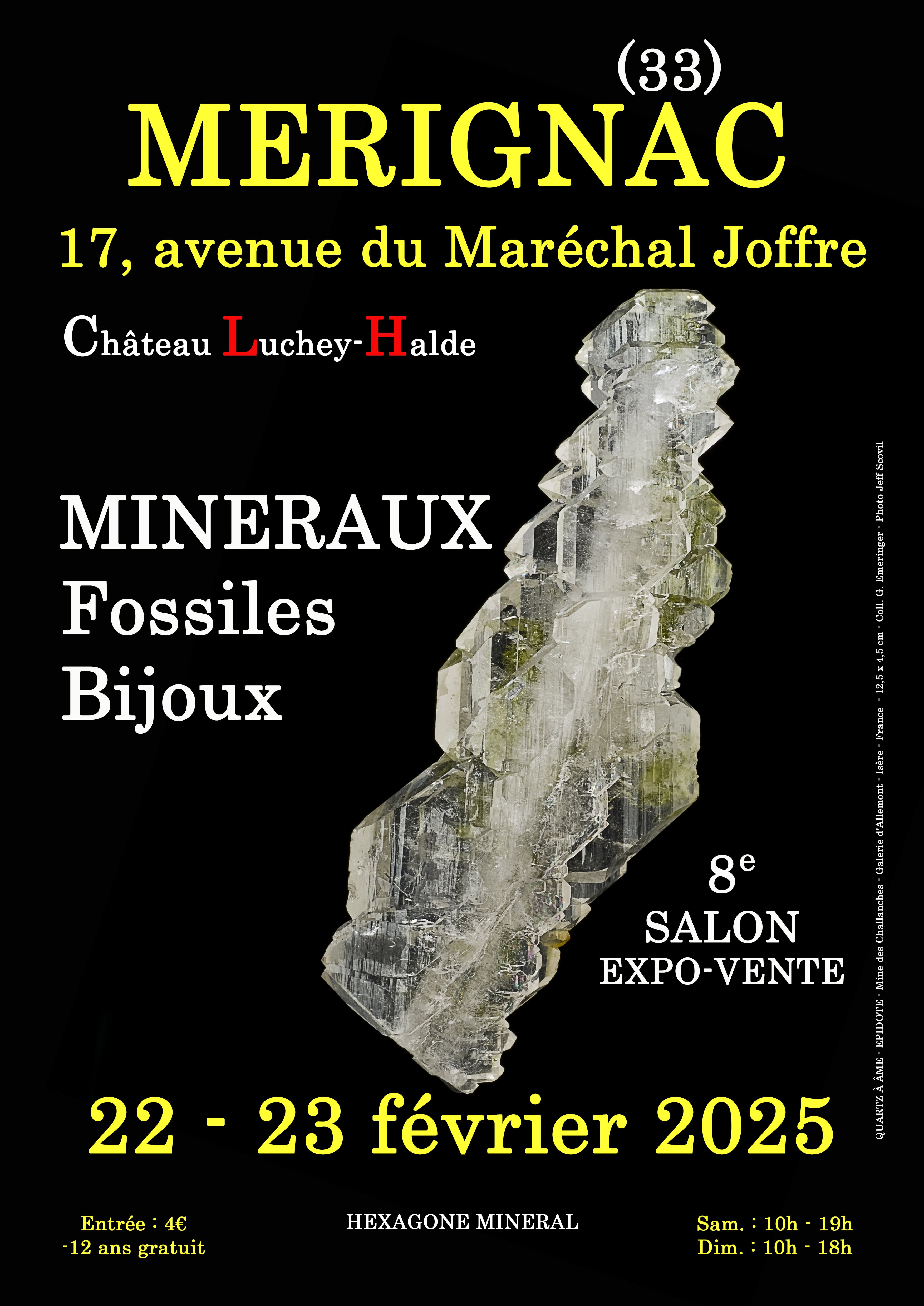 8e salon minéraux fossiles bijoux de Mérignac