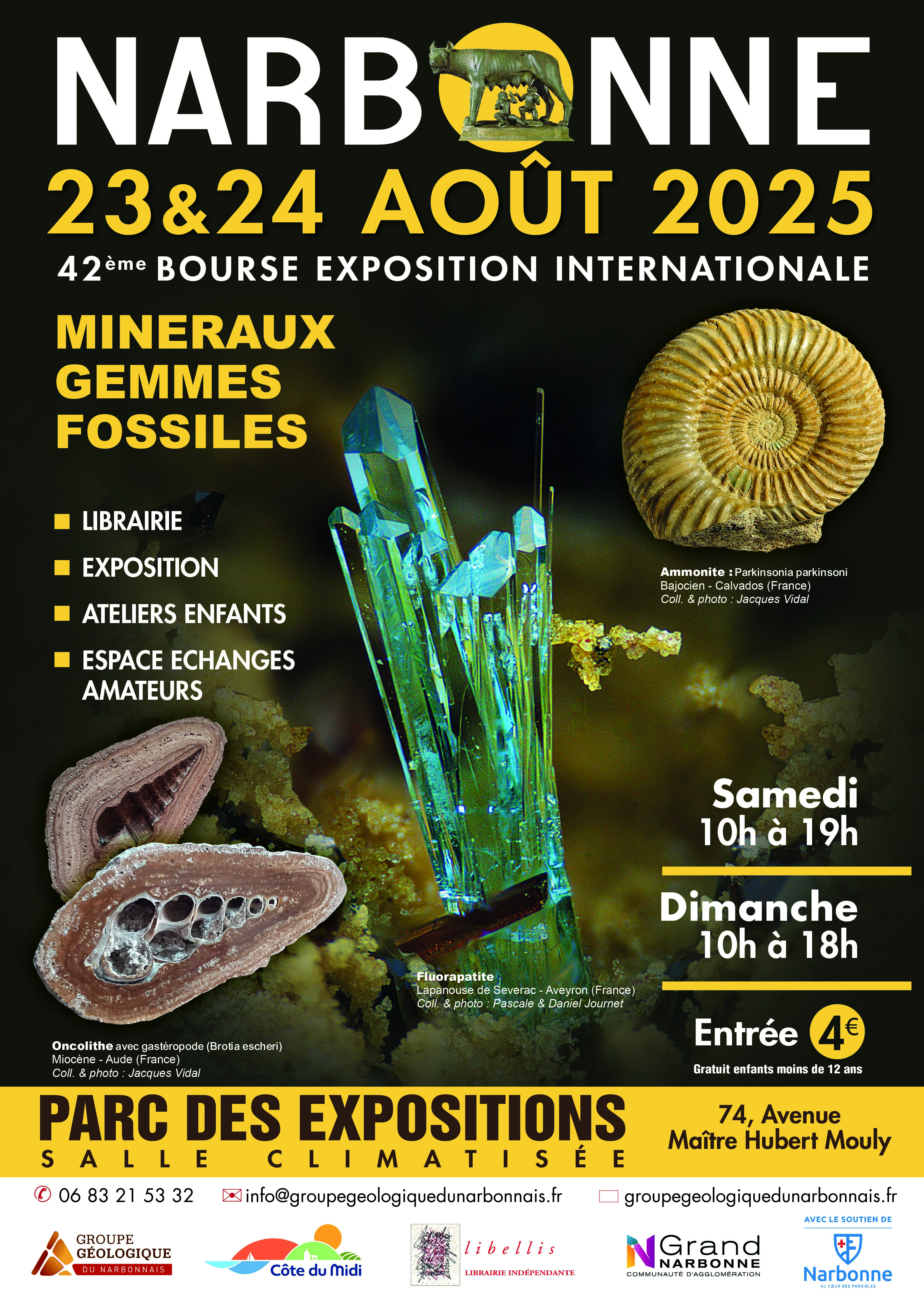 42-ème Bourse aux Minéraux et fossiles de Narbonne