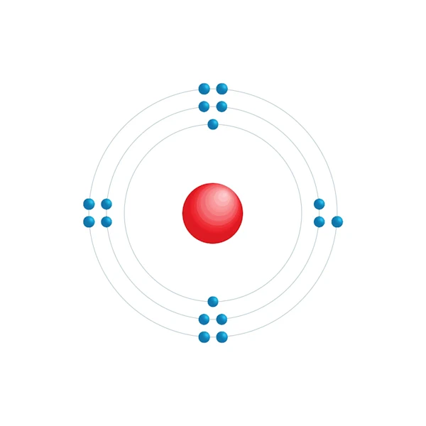 cloro Diagrama de configuração eletrônica