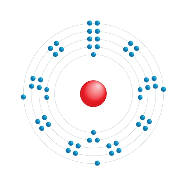 antimônio Diagrama de configuração eletrônica