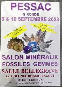 27ª FEIRA DE MINERAIS FÓSSEIS E GEMAS DE PESSAC