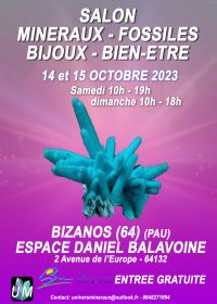 Feira de minerais, fósseis, joias de grife e bem-estar.