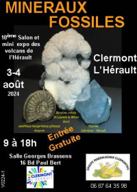 10ª Exposição de Mineralogia e Paleontologia de Clermont l’Hérault