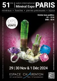 51ª edição Salon Minéral Expo Paris 2024 - 75012 Paris