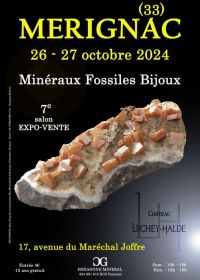 7ª EXPOSIÇÃO DE JÓIAS DE MINERAIS FÓSSEIS em MERIGNAC
