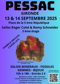 29ª EXPOSIÇÃO DE MINERAIS, FÓSSEIS E GEMAS DE PESSAC