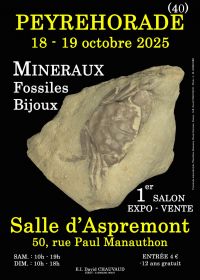 1ª FEIRA DE JOIAS, FÓSSEIS E MINERAIS