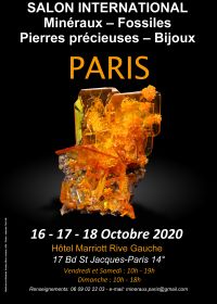 Feira Internacional de Joias com Pedras Preciosas de Minerais Fósseis de Paris