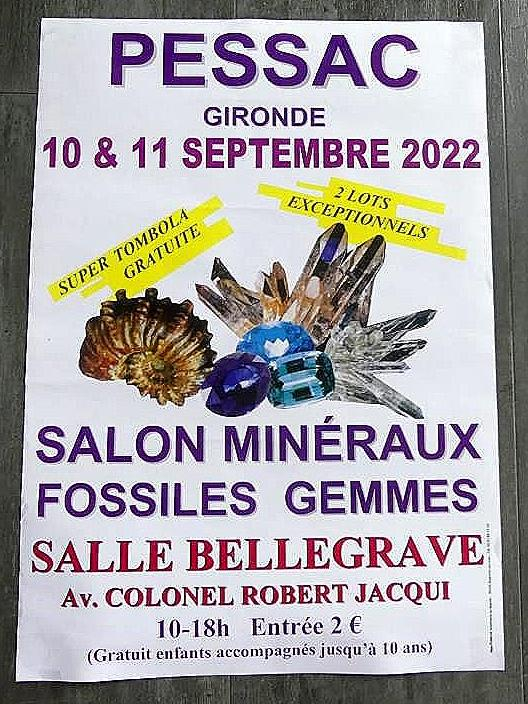 26ª Feira de Minerais, Fósseis e Gemas de Pessac