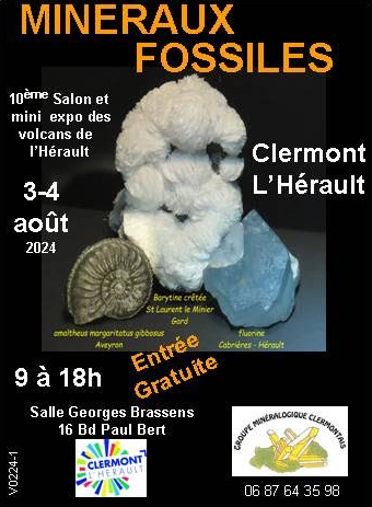 10ª Exposição de Mineralogia e Paleontologia de Clermont l’Hérault