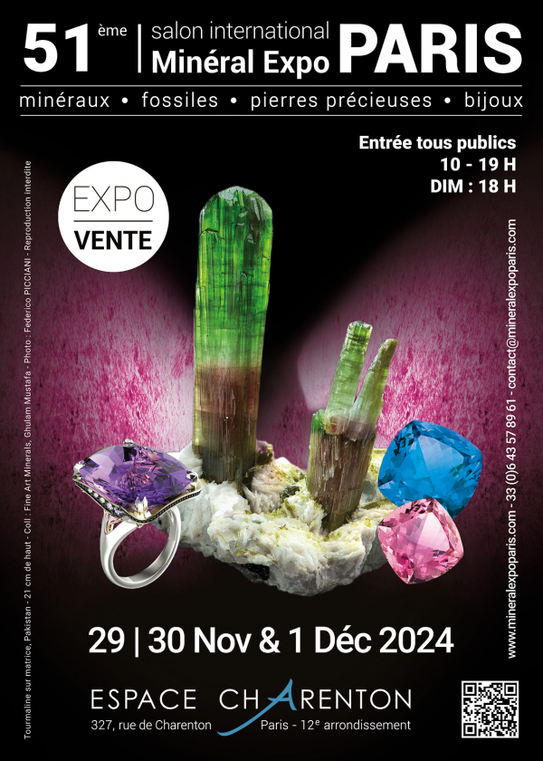 51ª edição Salon Minéral Expo Paris 2024 - 75012 Paris