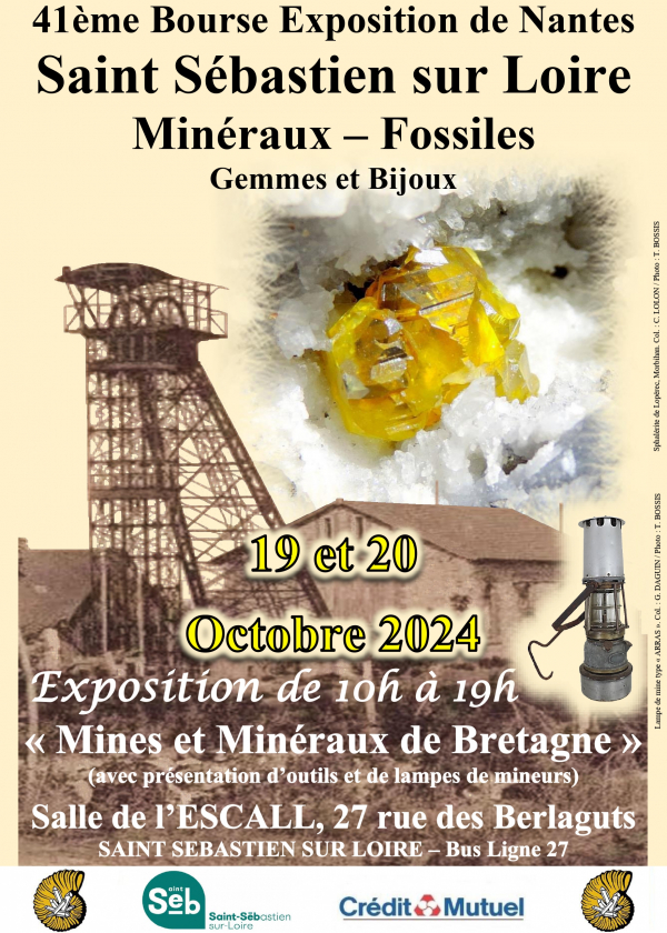 41ª exposição e venda de minerais, fósseis e pedras lapidadas