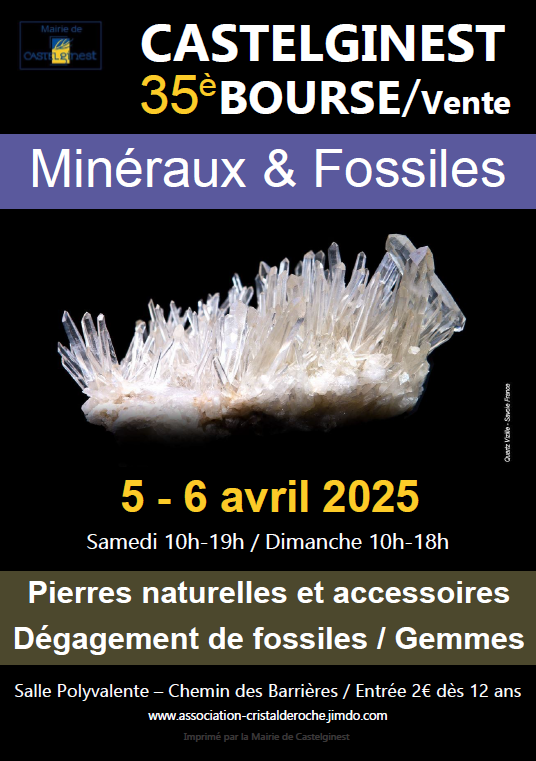 35ª Feira de Minerais Fósseis e Pedras Naturais em CASTELGINEST