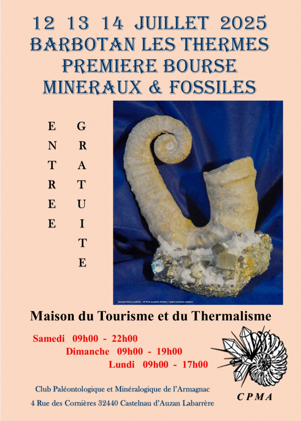 1ª EXPOSIÇÃO DE MINERAIS E FÓSSEIS