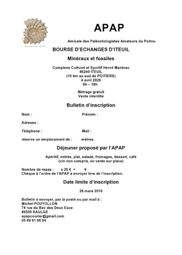 Troca de fósseis e minerais