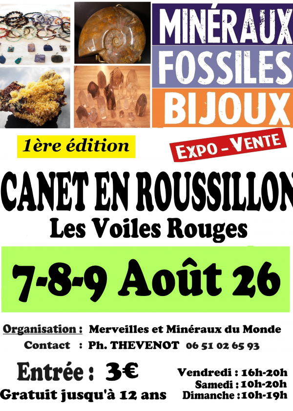 Feira de Minerais, Fósseis e Joias de Canet-en-Roussillon