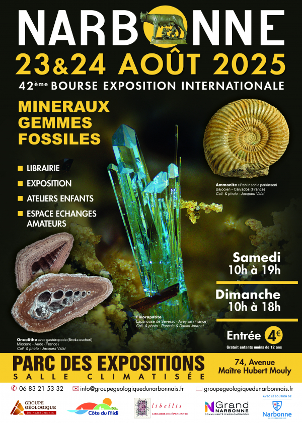42ª Bolsa de Minerais e Fósseis de Narbonne 42ª Bolsa de Minerais e Fósseis de Narbonne