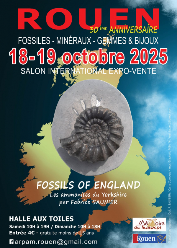 30ª edição da Exposição Internacional de Fósseis, Minerais e Pré-história de Rouen 30ª edição da Exposição Internacional de Fósseis, Minerais e Pré-história de Rouen