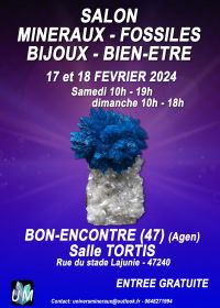 Feira de minerais, fósseis, joias de grife e bem-estar.