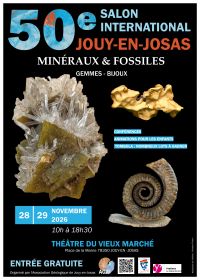 50ª Exposição Internacional de Minerais, Fósseis, Gemas e Joias em Jouy-en-Josas