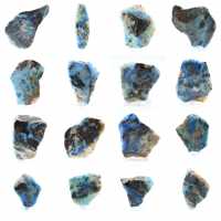 Fatia de azurita malaquita para coleção mineral