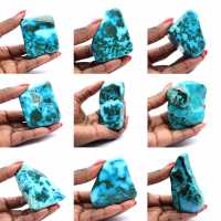 Pedra polida no Congo Crisocola Pedra polida no Congo Crisocola