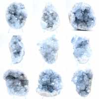 Geodo celestita azul, formação natural de Madagascar