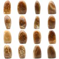 Pedra de calcita de mel natural