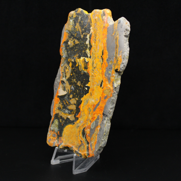 Jaspe Bumblebee indonésio: grande placa polida