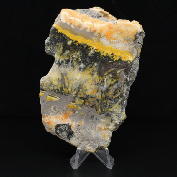 Placa decorativa de abelha em jaspe - 130g