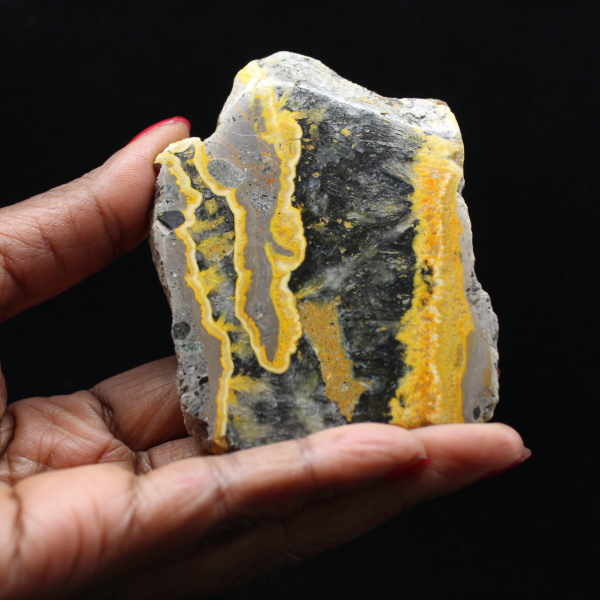 Espécime de Jaspe Abelha Polido - 105g