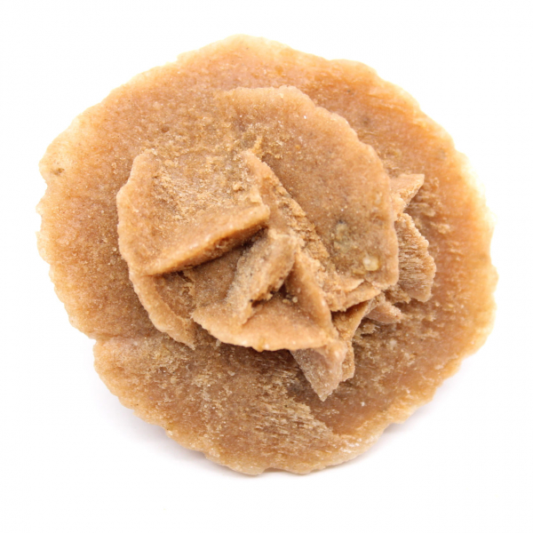 Rosa do deserto marroquina: estrutura cristalina autêntica