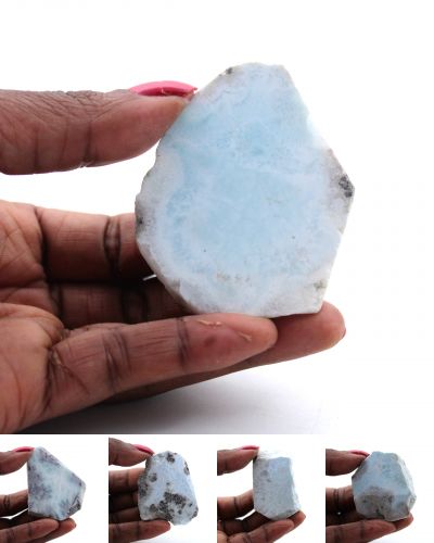 Larimar semi-polido República dominicana collection setembro 2023