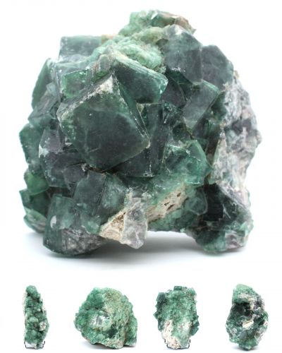Fluoritas brutas Madagascar collection janeiro 2024