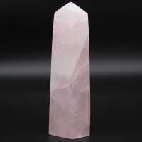 Prisma de quartzo rosa