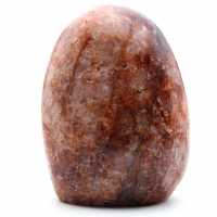 Pedra de quartzo vermelho natural