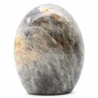 Pedra lunar preta de microline natural decorativa