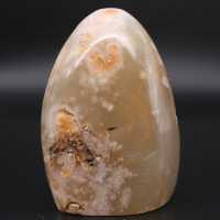 Pedra de ágata flor polida