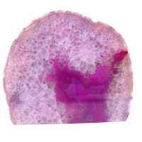decoração de ágata rosa mineral