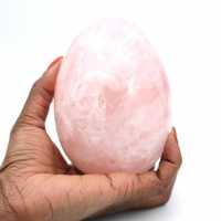 Ovo mineral de quartzo rosa
