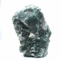 Fluorita verde natural cristalizada