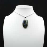 Pendente Oval Labradorita