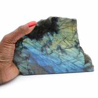 Labradorite polida unilateral de Madagáscar