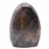 Pedra da lua negra natural colecionável