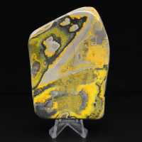 Ornamento de Jaspe Abelha, Polido, Cores Vibrantes