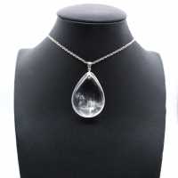 Pingente de quartzo de cristal natural