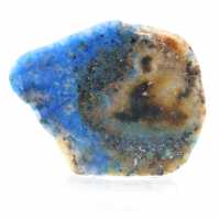 Fatia de azurita malaquita para coleção mineral