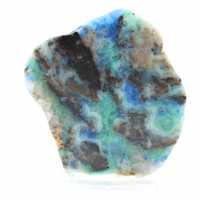 Fatia autêntica de pedra de azurita malaquita para decoração